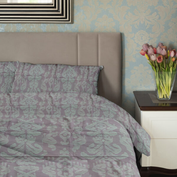 Wall Impression Print Bedsheet | 200 TC | Pure Cotton Fabric | Pastel Pink