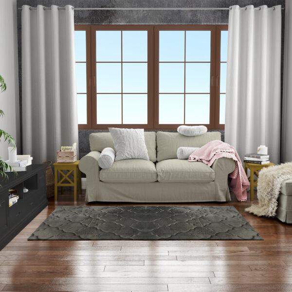 Chocolate Brown, Bed Runner with Anti Slip Backing for Bedroom | Living Room | Office (2 ft x 5 ft)