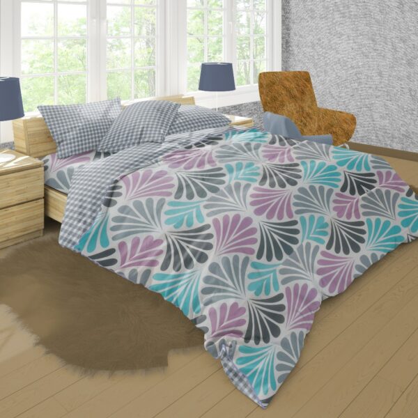 Shell Motifs 6 Piece Bedding Set | Floral Print | Multicolor