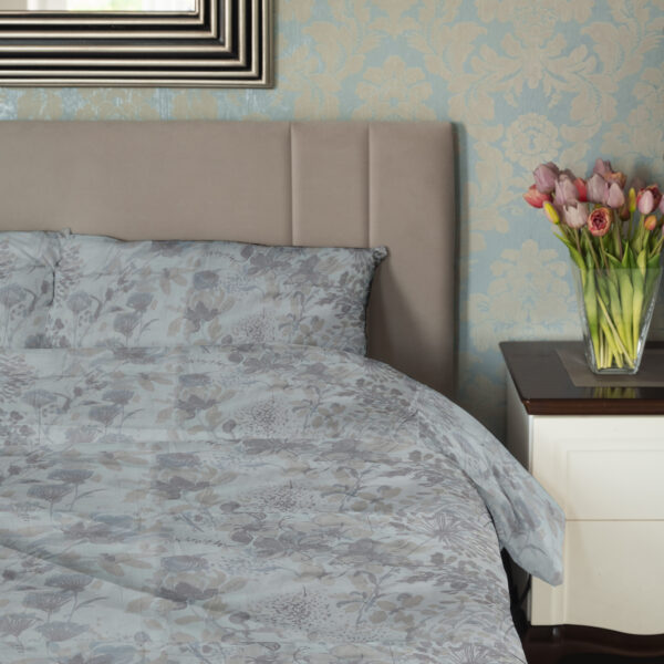 Pastel Abstract Floral Print | 400 TC | Pure Cotton Fabric | Off-White Base